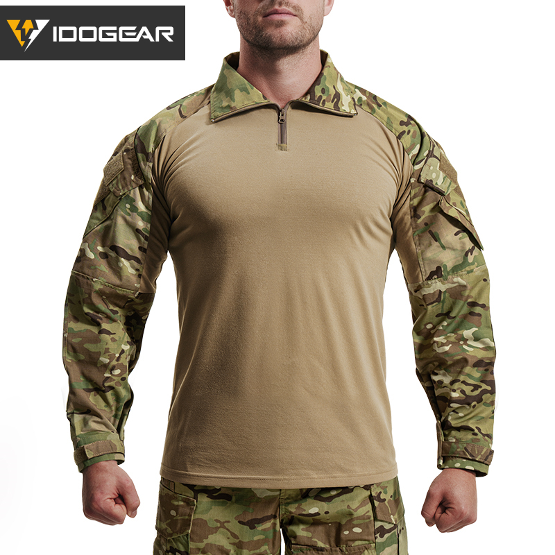 IDOGEAR Tactical G3 Shirt with Original Fabric Combat Shirt for Outdoor Sports Breathable Sweat-absorbing 3101