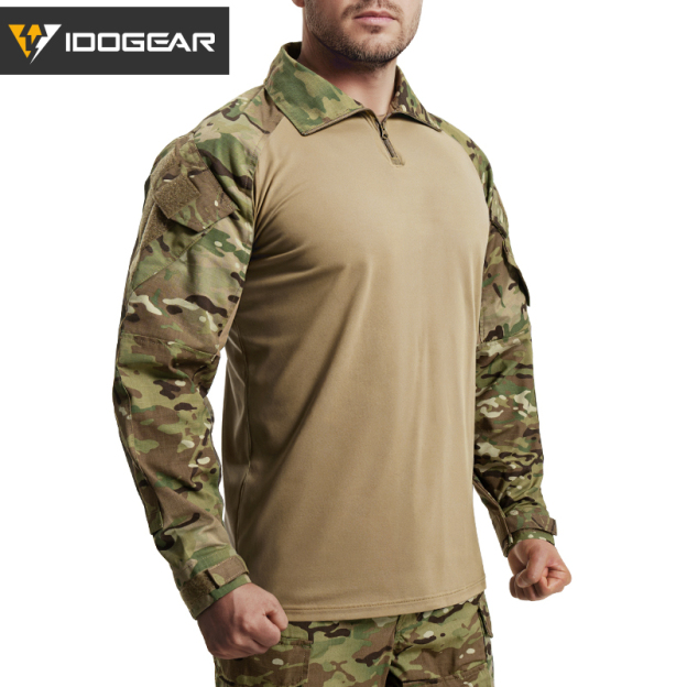 IDOGEAR Tactical G3 Shirt with Original Fabric Combat Shirt for Outdoor Sports Breathable Sweat-absorbing 3101