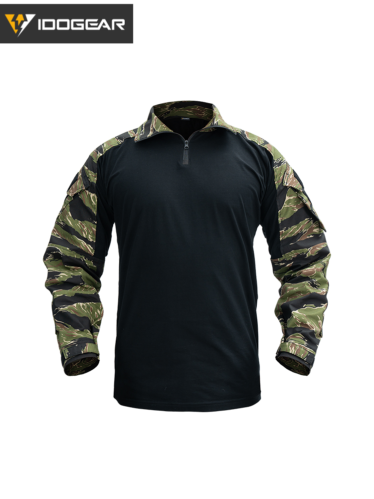 IDOGEAR Tactical g3 Combat Shirts with Elbow Pads Rapid Assault Long Sleeve Shirt 3101