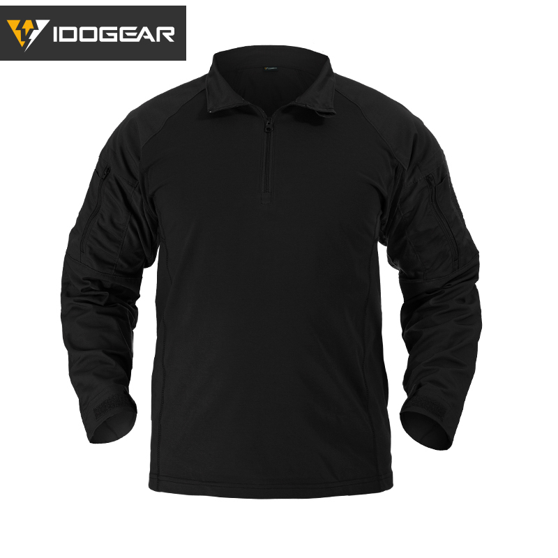 IDOGEAR G4 Tactical Shirt With Elbow Pads Tactical Shirt  Hiking Shirt 3112