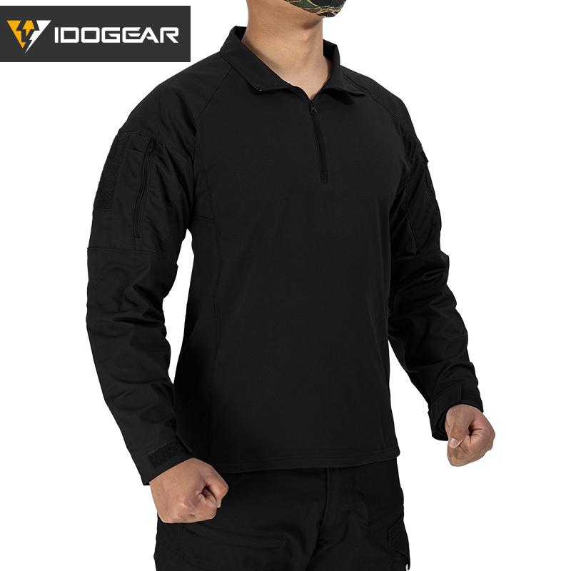 IDOGEAR G4 Tactical Shirt With Elbow Pads Tactical Shirt  Hiking Shirt 3112
