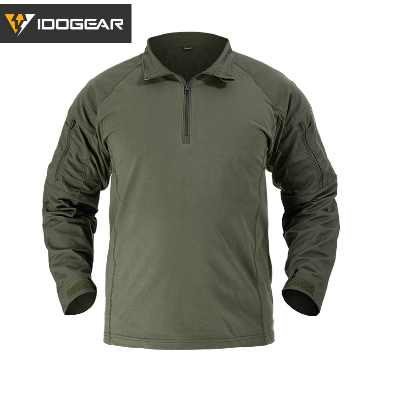 IDOGEAR G4 Tactical Shirt With Elbow Pads Tactical Shirt  Hiking Shirt 3112