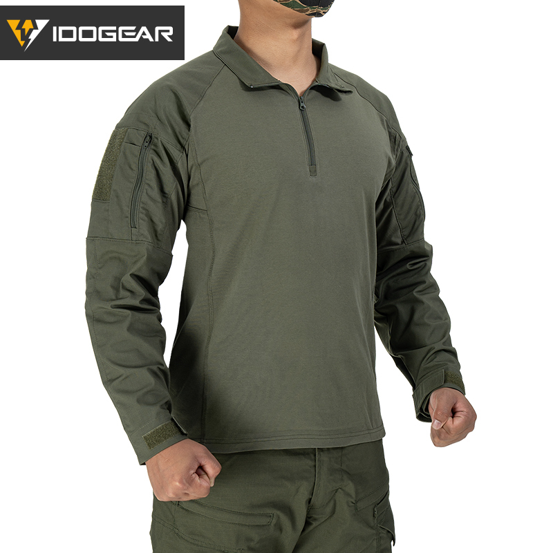 IDOGEAR G4 Tactical Shirt With Elbow Pads Tactical Shirt  Hiking Shirt 3112