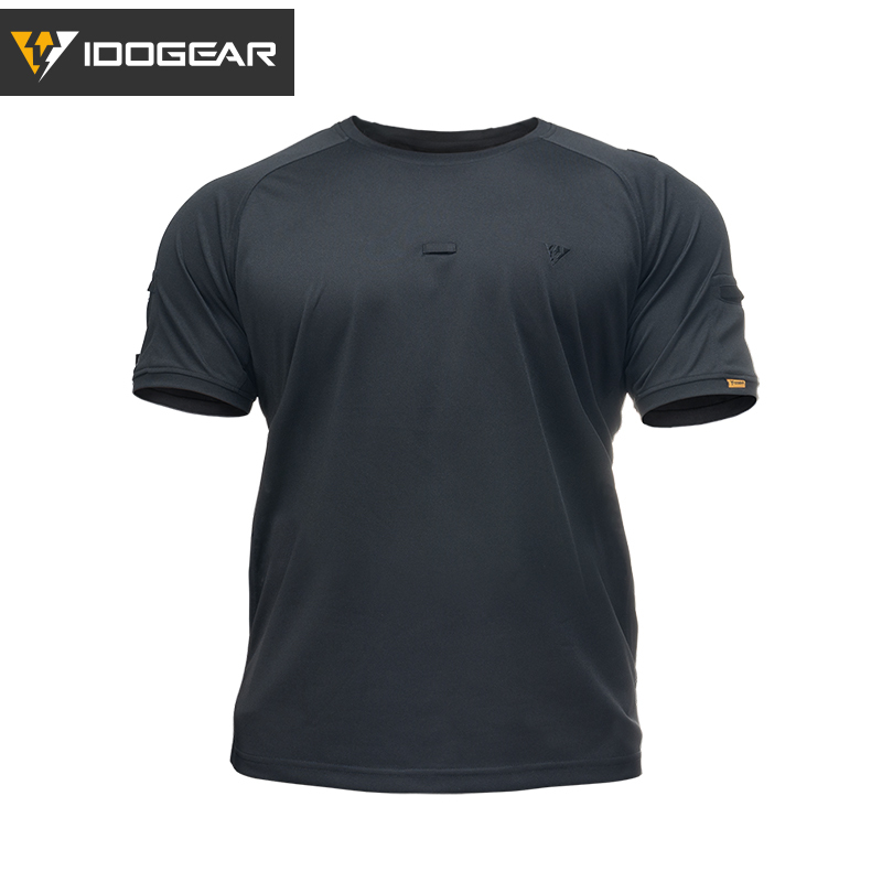 IDOGEAR Tactical Men's T-Shirt Round Neck Shirt Outdoor Sports Shirt Short Sleeve Quick Dry Casual 3114-IDOGEAR INDUSTRIAL