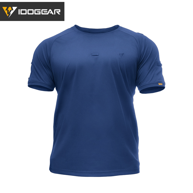 IDOGEAR Tactical Men's T-Shirt Round Neck Shirt Outdoor Sports Shirt Short Sleeve Quick Dry Casual 3114-IDOGEAR INDUSTRIAL