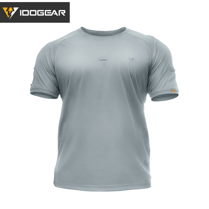 IDOGEAR Tactical Men's T-Shirt Round Neck Shirt Outdoor Sports Shirt Short Sleeve Quick Dry Casual 3114-IDOGEAR INDUSTRIAL