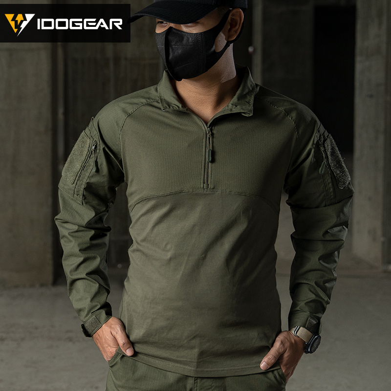 IDOGEAR BSR Tactical Shirt BDU Combat Clothes With Elbow Pads Slight elasticity Shirt Breathable 3115