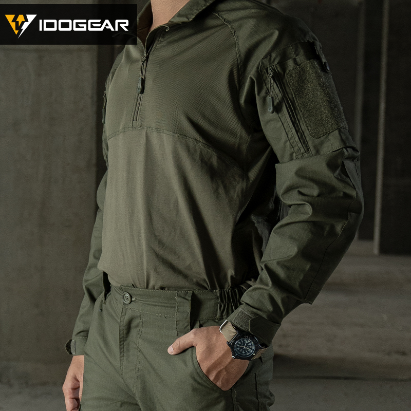 IDOGEAR BSR Tactical Shirt BDU Combat Clothes With Elbow Pads Slight elasticity Shirt Breathable 3115