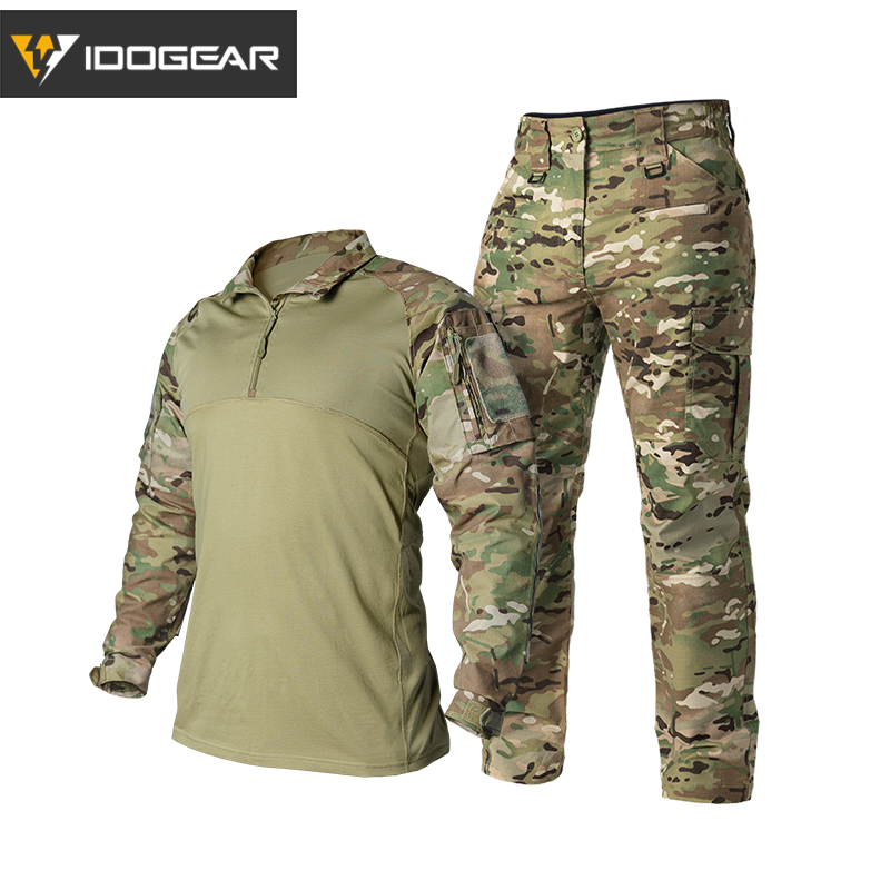 IDOGEAR BSR Tactical Shirts and Pants Military Combat Suit Camo Uniforms UT3013-IDOGEAR INDUSTRIAL