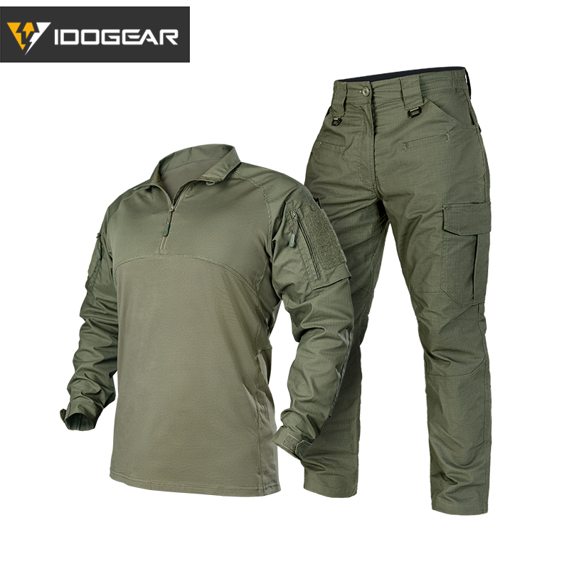 IDOGEAR BSR Tactical Shirts and Pants Military Combat Suit Camo Uniforms UT3013-IDOGEAR INDUSTRIAL