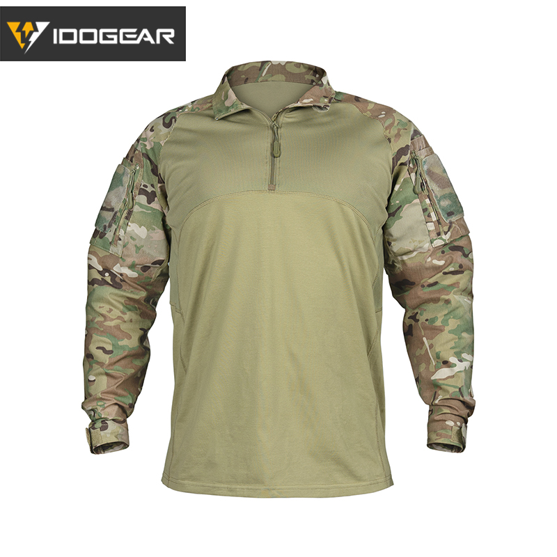 IDOGEAR BSR Tactical Shirt BDU Combat Clothes With Elbow Pads Slight elasticity Shirt Breathable 3115