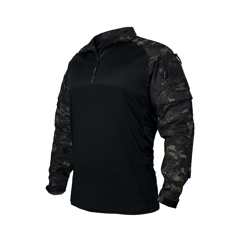 IDOGEAR BSR Flex Tactical Shirt combat Shirt with Hidden elbow pads Camo Army Military Long-sleeve Shirt 3115