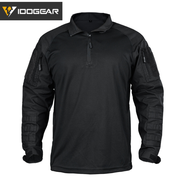 【TOP SALE🔥】IDOGEAR UFS Tactical Shirt Combat Clothes With Elbow Pads with Arm Big Pockets Slight Elasticity Shirt Breathable Top 3116