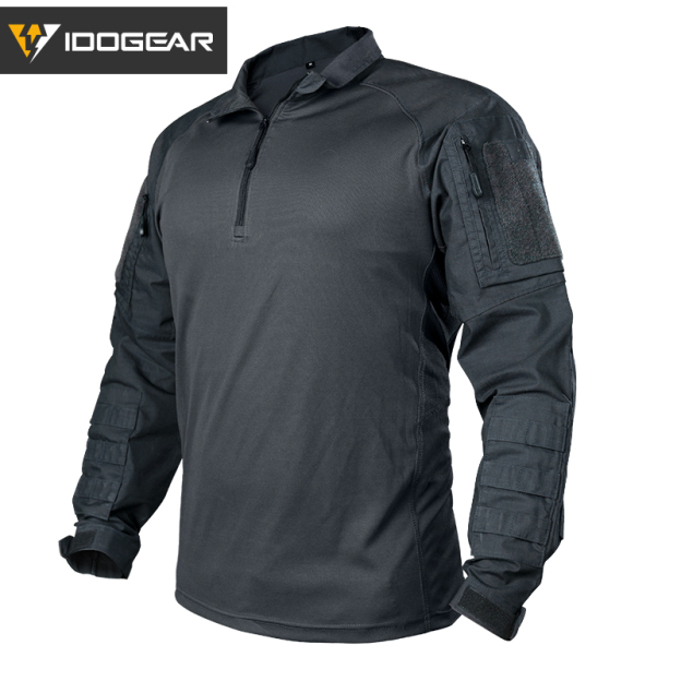 【TOP SALE🔥】IDOGEAR UFS Tactical Shirt Combat Clothes With Elbow Pads with Arm Big Pockets Slight Elasticity Shirt Breathable Top 3116
