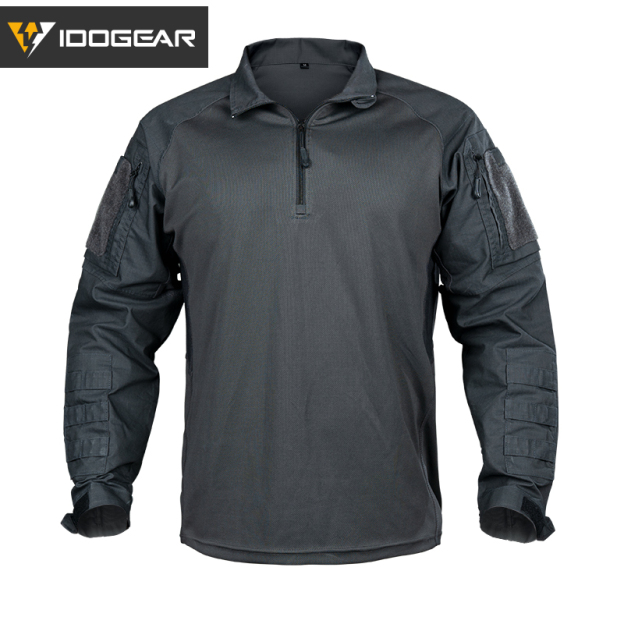 【TOP SALE🔥】IDOGEAR UFS Tactical Shirt Combat Clothes With Elbow Pads with Arm Big Pockets Slight Elasticity Shirt Breathable Top 3116