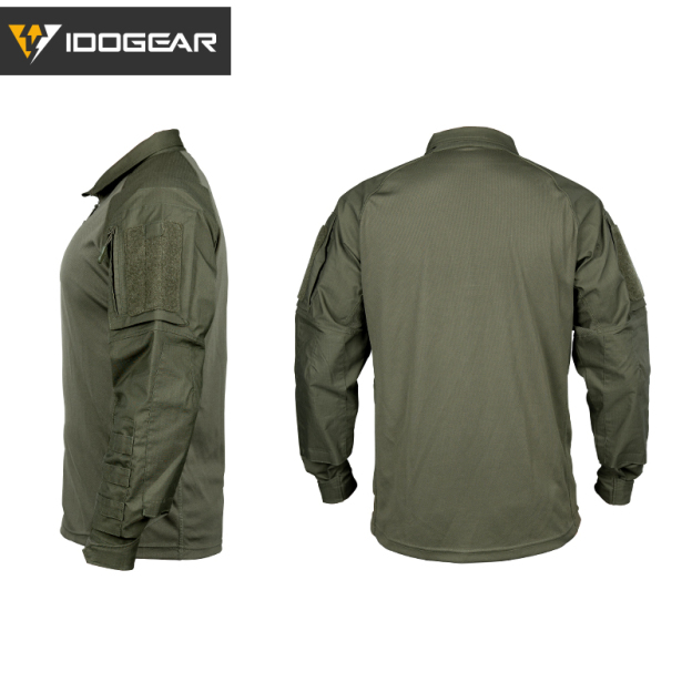 【TOP SALE🔥】IDOGEAR UFS Tactical Shirt Combat Clothes With Elbow Pads with Arm Big Pockets Slight Elasticity Shirt Breathable Top 3116