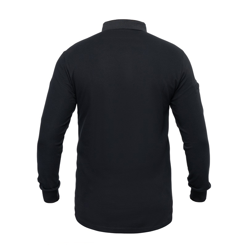 IDOGEAR Tactical Men's Polo Shirts Quick Dry Long Sleeve Shirts Pique Jersey Shirt 3117