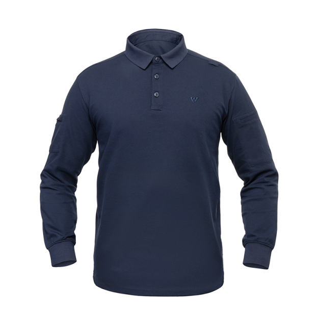 IDOGEAR Tactical Men's Polo Shirts Quick Dry Long Sleeve Shirts Pique Jersey Shirt 3117
