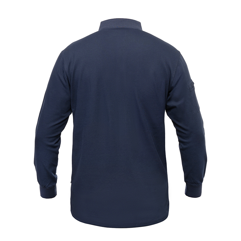 IDOGEAR Tactical Men's Polo Shirts Quick Dry Long Sleeve Shirts Pique Jersey Shirt 3117