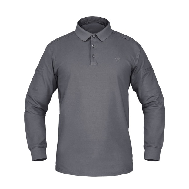 IDOGEAR Tactical Men's Polo Shirts Quick Dry Long Sleeve Shirts Pique Jersey Shirt 3117