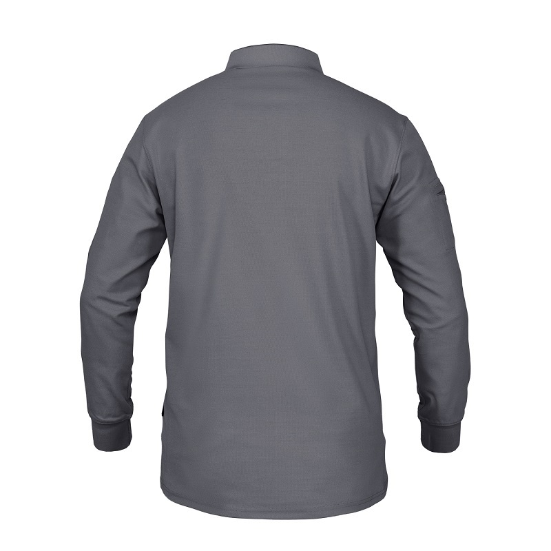 IDOGEAR Tactical Men's Polo Shirts Quick Dry Long Sleeve Shirts Pique Jersey Shirt 3117