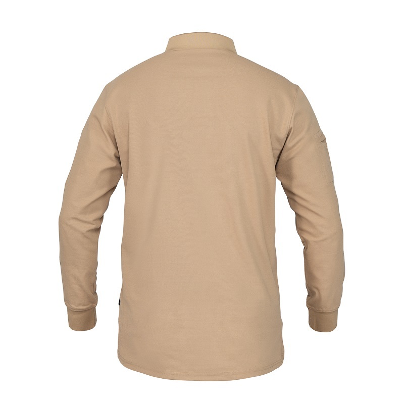 IDOGEAR Tactical Men's Polo Shirts Quick Dry Long Sleeve Shirts Pique Jersey Shirt 3117