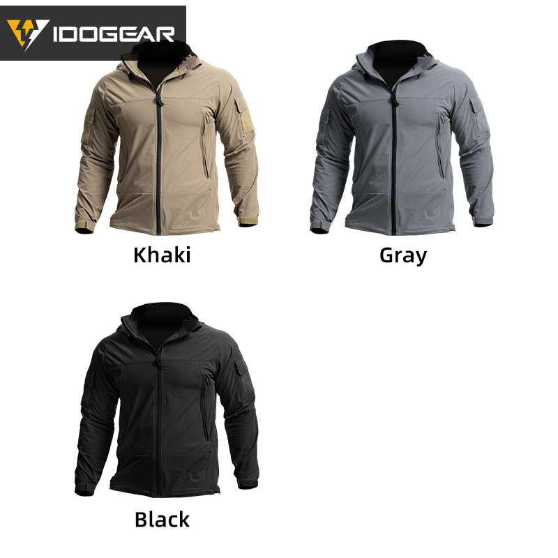 IDOGEAR Tactical Wind Coat Gen2 L5 Soft Water-resistant Highly Elastic Windproof Jacket Outdoor Clothing 3118