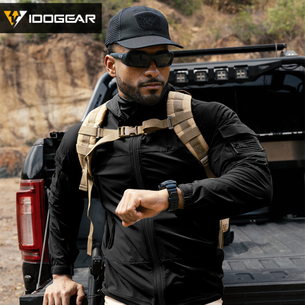 IDOGEAR Tactical Wind Coat Gen2 L5 Soft Water-resistant Highly Elastic  Windproof Jacket Outdoor Clothing 3118