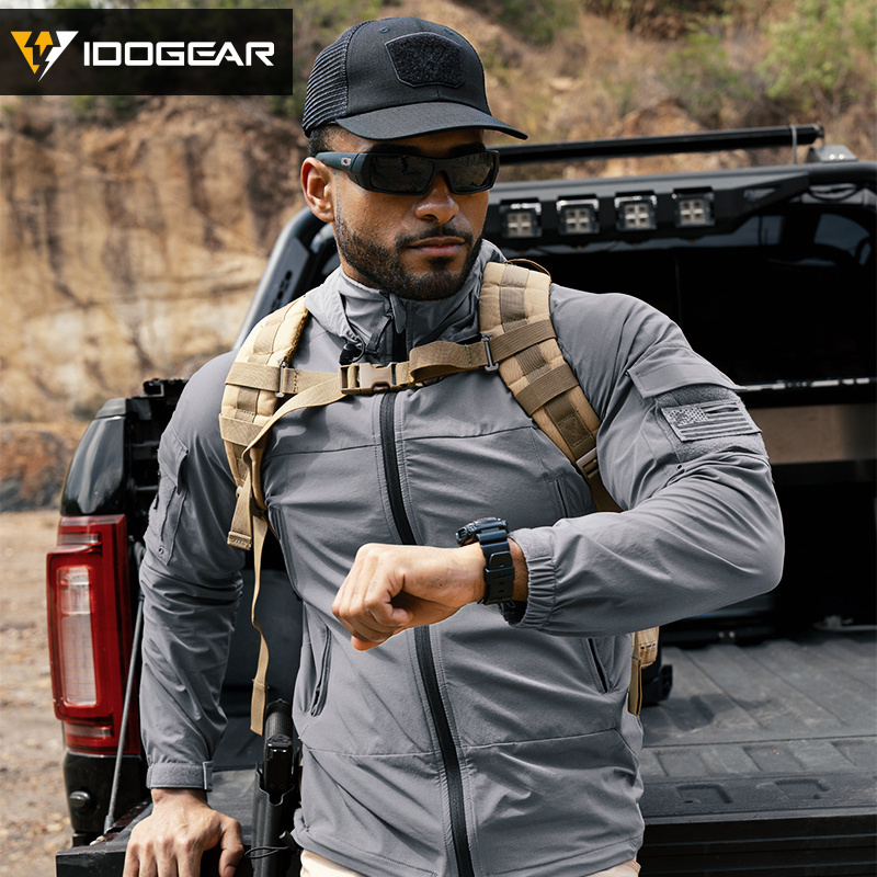 IDOGEAR Tactical Wind Coat Gen2 L5 Soft Water-resistant Highly Elastic  Windproof Jacket Outdoor Clothing 3118