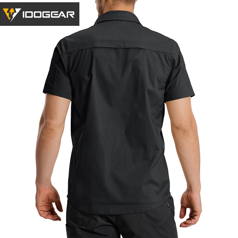 IDOGEAR Tactical IS5 Shirt Short Sleeve Breathable UPF50+ Outdoor Work Shirt 3121