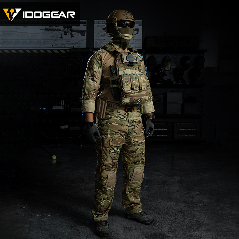 IDOGEAR Tactical G3 Uniform with Original Fabric Breathable Water-repellent Combat Uniform 3001