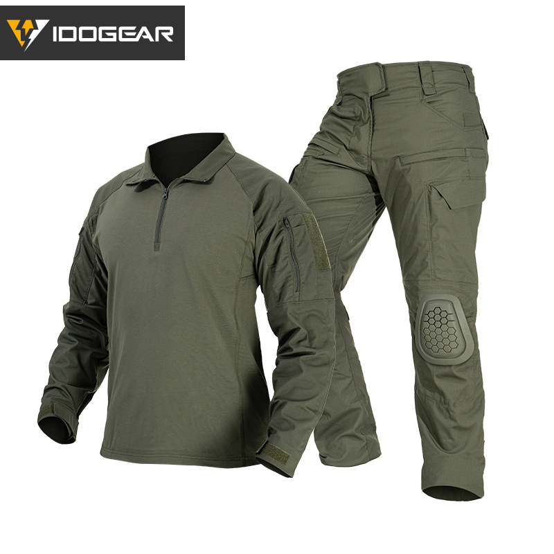 IDOGEAR Gen4 Tactical Uniform with Knee Pads Update Ver For Outdoor Airsoft/Shooting/Training Sport UT3005