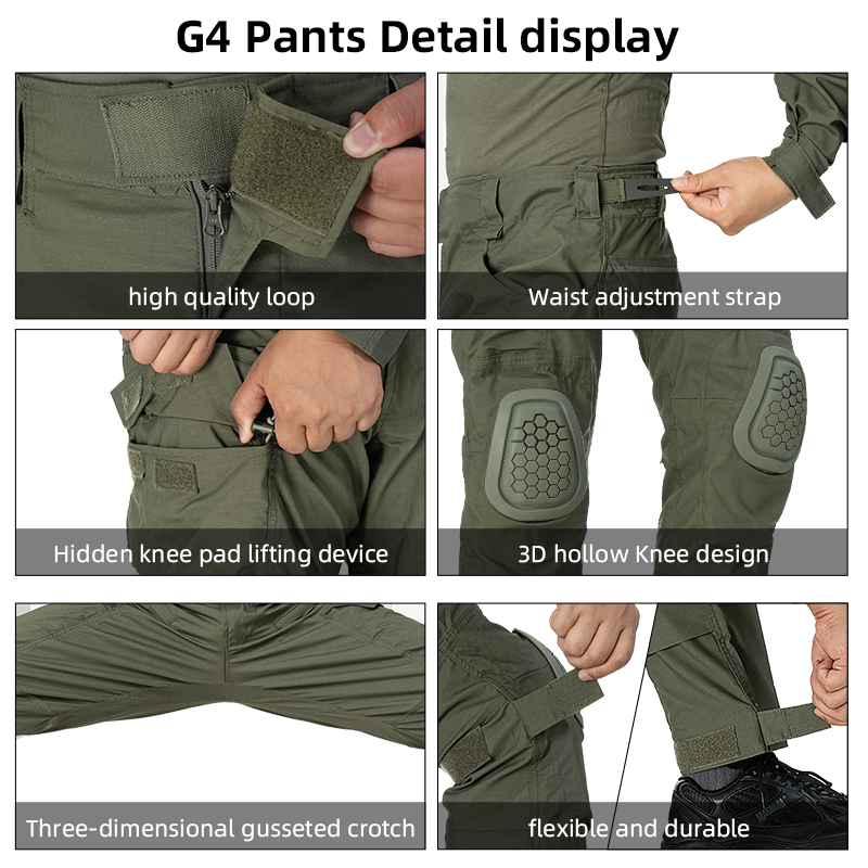 IDOGEAR Gen4 Tactical Uniform with Knee Pads Update Ver For Outdoor Airsoft/Shooting/Training Sport UT3005