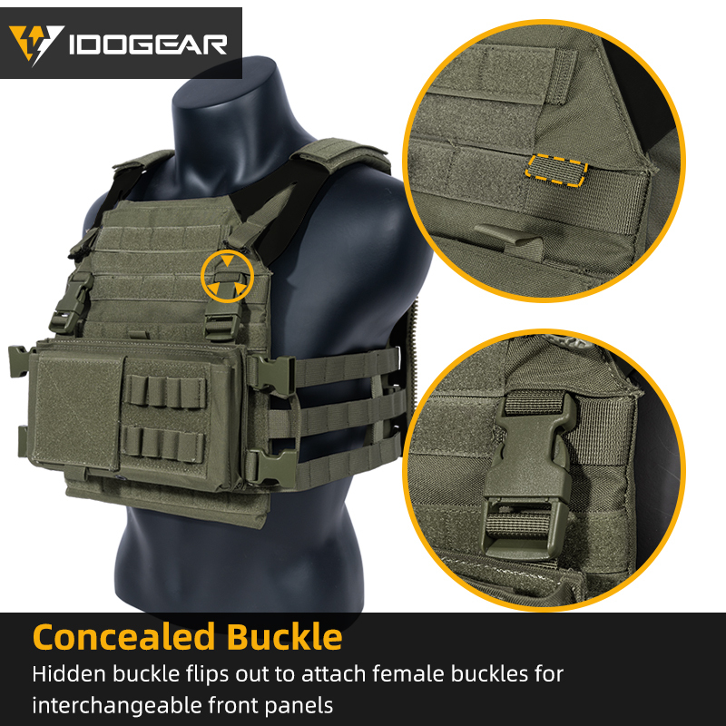 IDOGEAR JPC 2.0 Tactical Vest Airsoft Tactical Plate Carrier 500D Nylon 3312