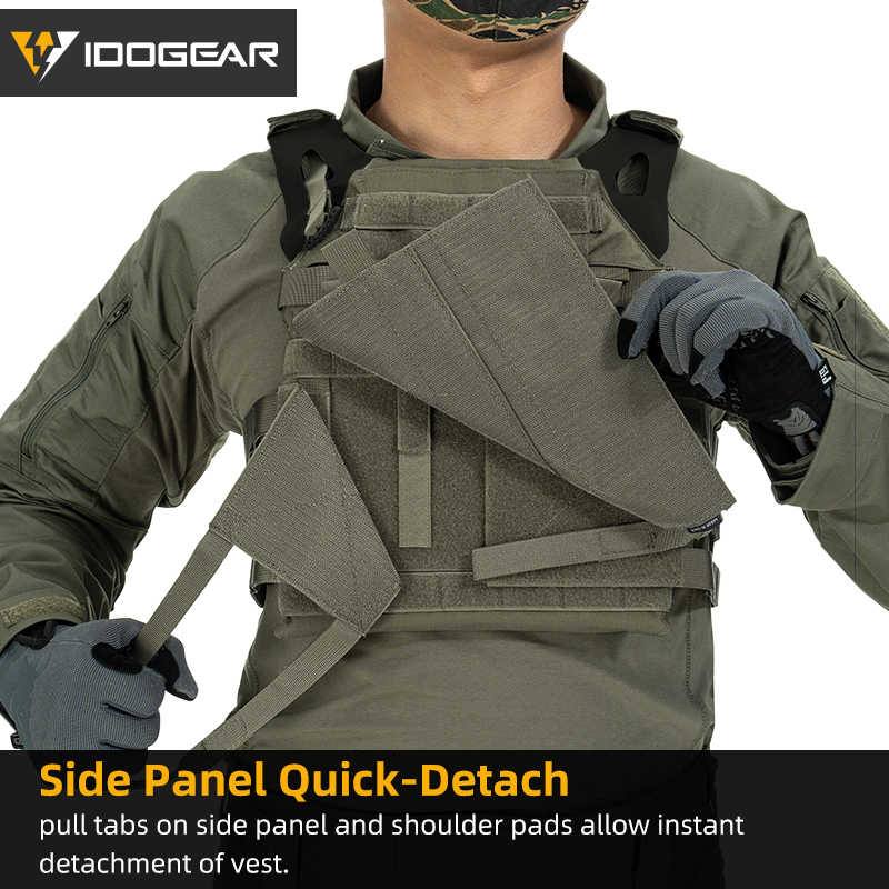 IDOGEAR JPC 2.0 Tactical Vest Airsoft Tactical Plate Carrier 500D Nylon 3312