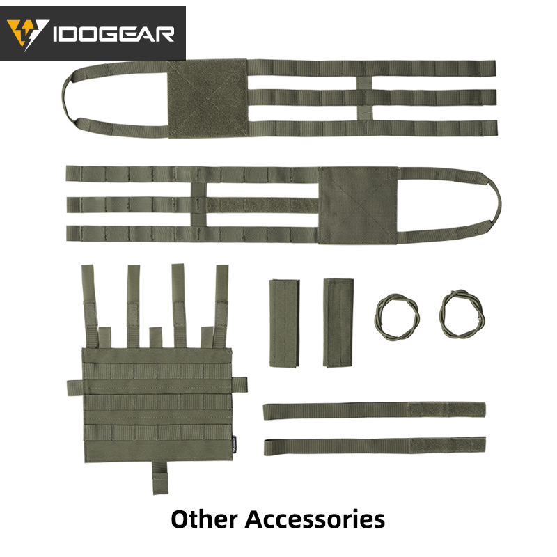 IDOGEAR JPC 2.0 Tactical Vest Airsoft Tactical Plate Carrier 500D Nylon 3312