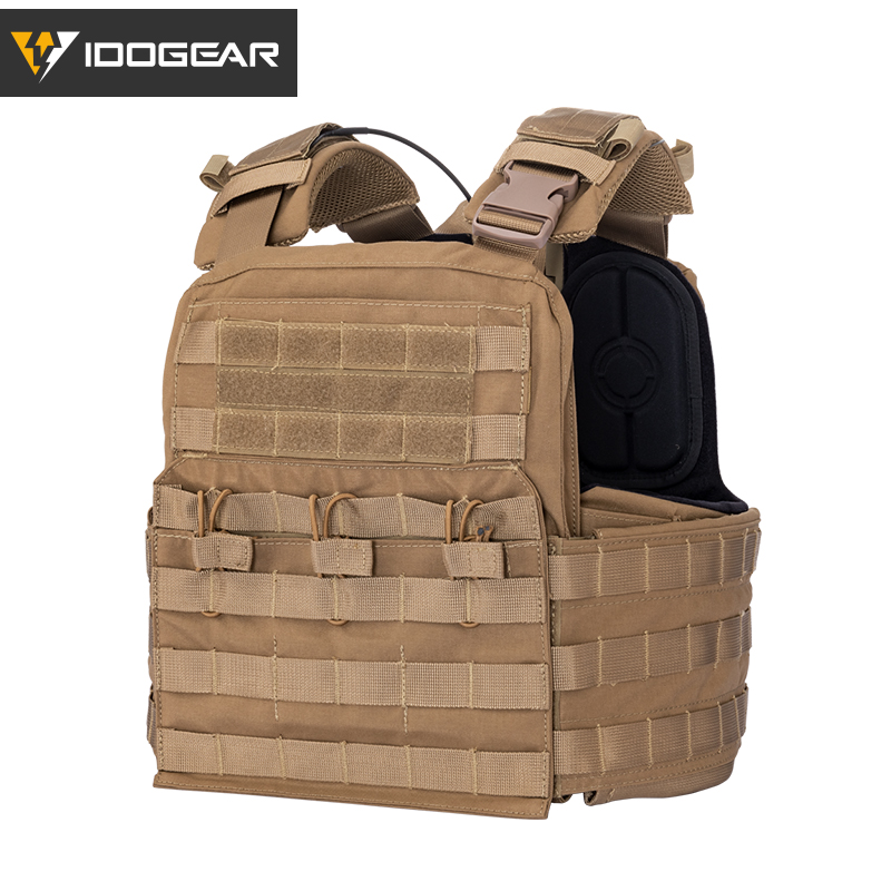 IDOGEAR Molle Tactical CPC Vest Body Armor Outdoor Combat Carrier Plate Genuine Pure Color Series 3313-IDOGEAR INDUSTRIAL