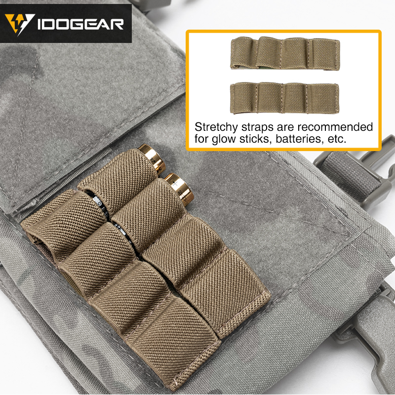 IDOGEAR Tactical Placard Holder MK3 Chassis Pouch Micro Fight Front Panel Camo 3317-A