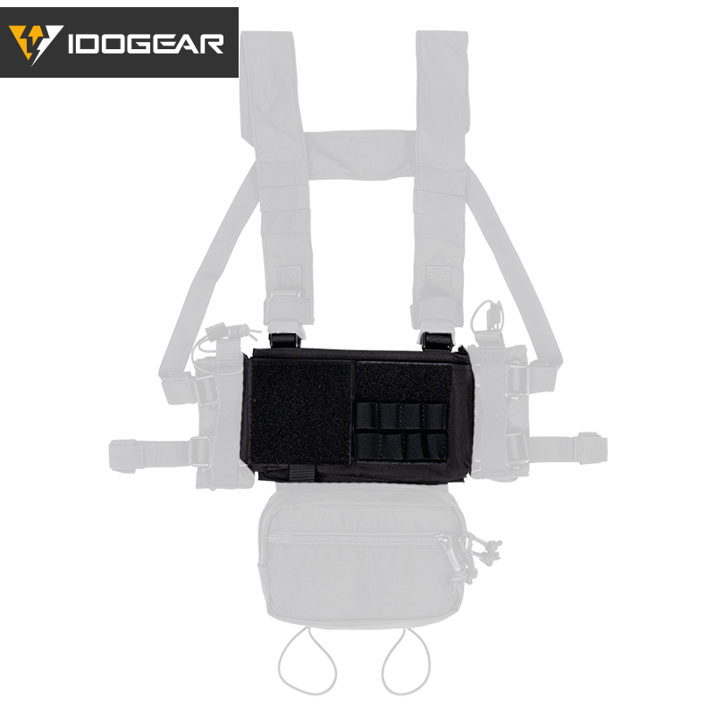 IDOGEAR Tactical Placard Holder MK3 Chassis Pouch Micro Fight Front Panel Camo 3317-A