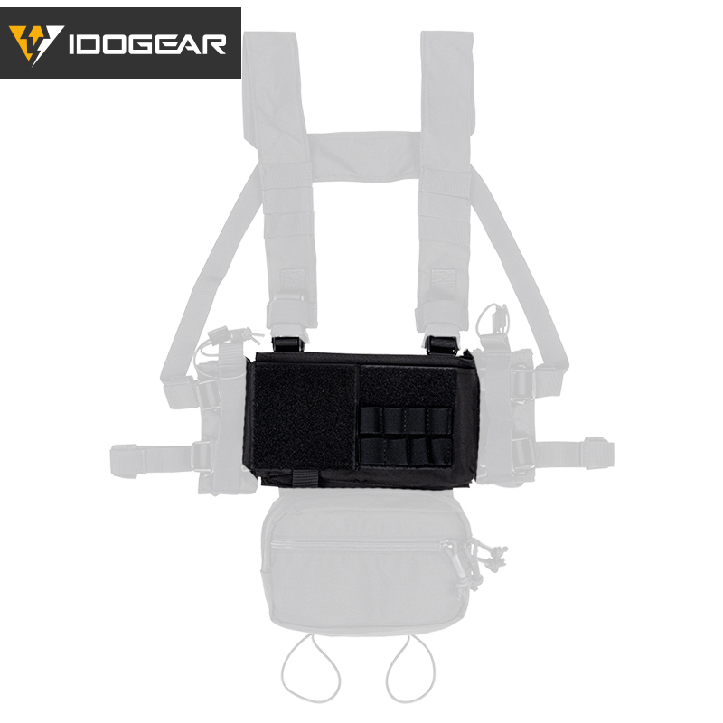 IDOGEAR Tactical Placard Holder MK3 Chassis Pouch Micro Fight Front Panel Camo 3317-A