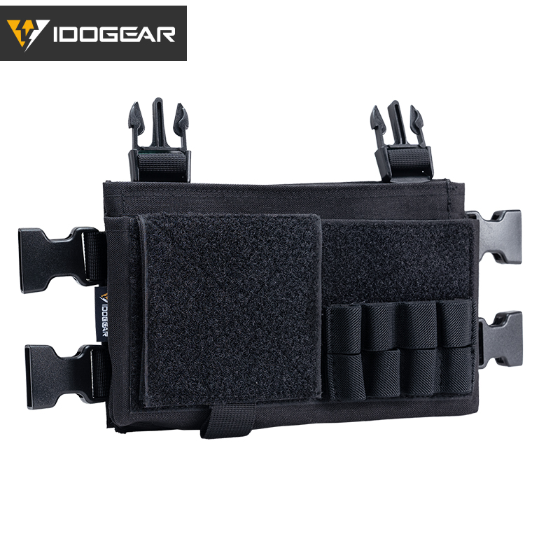 IDOGEAR Tactical Placard Holder MK3 Chassis Pouch Micro Fight Front Panel Camo 3317-A