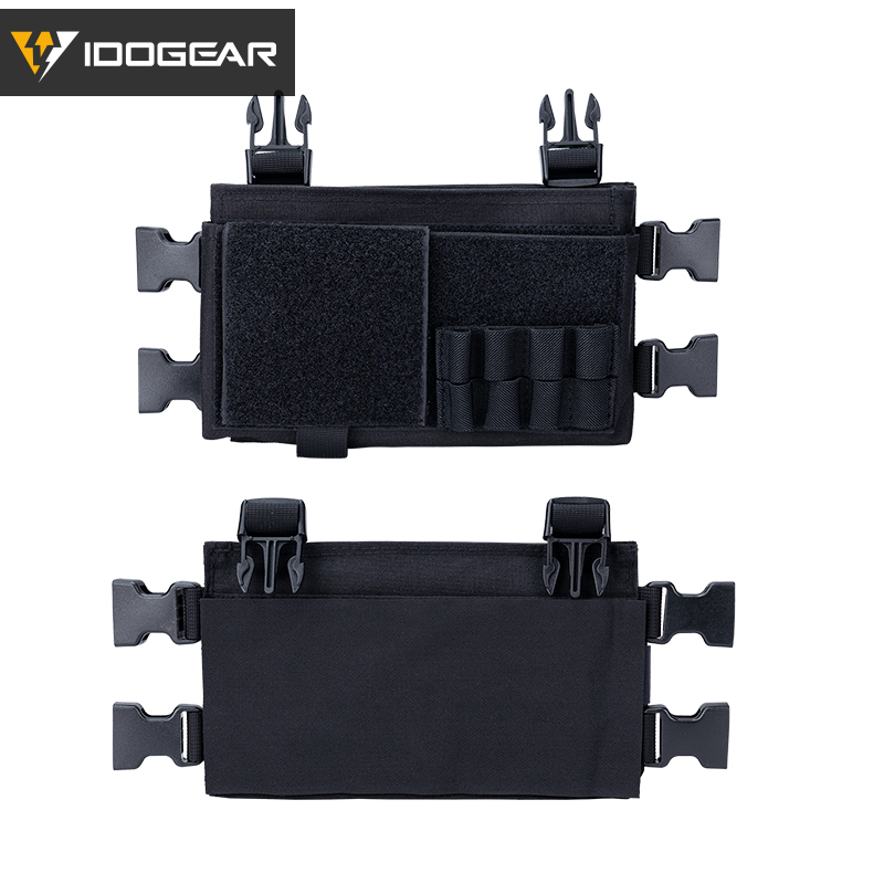 IDOGEAR Tactical Placard Holder MK3 Chassis Pouch Micro Fight Front Panel Camo 3317-A