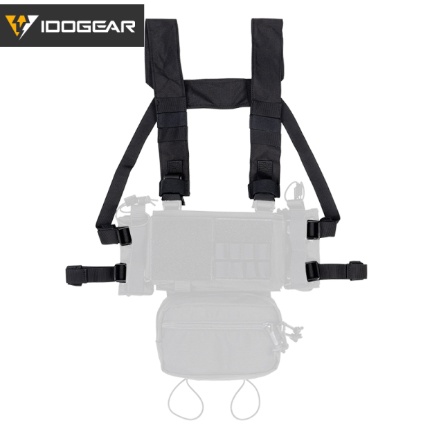 IDOGEAR Tactical Fat Strap Shoulder Strap & Back Strap H Harness for Chest Rig 3317-B