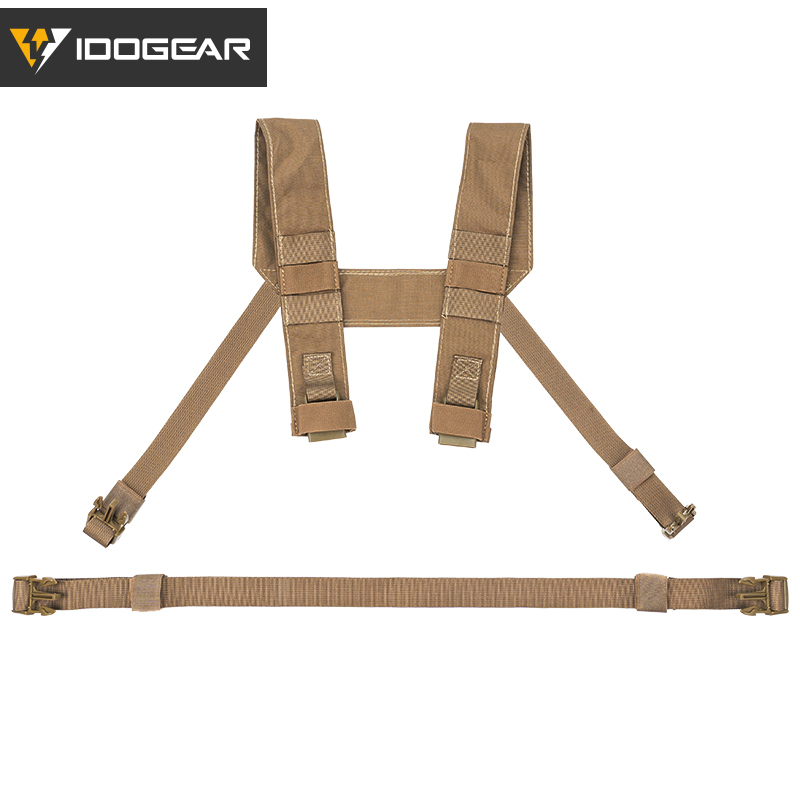IDOGEAR Tactical Fat Strap Shoulder Strap & Back Strap H Harness for Chest Rig 3317-B
