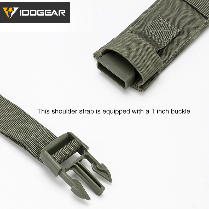 IDOGEAR Tactical Fat Strap Shoulder Strap & Back Strap H Harness for Chest Rig 3317-B