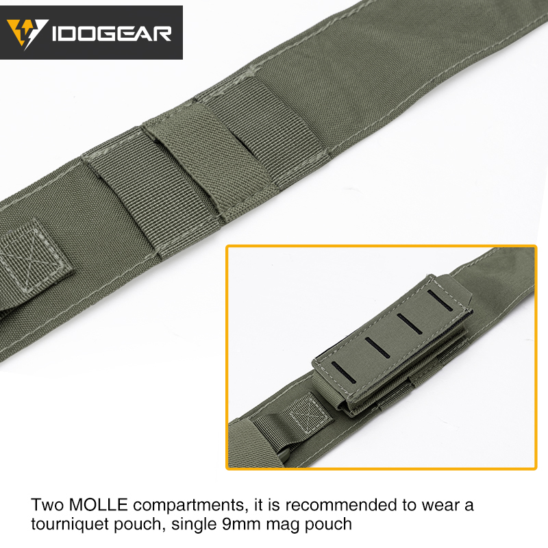 IDOGEAR Tactical Fat Strap Shoulder Strap & Back Strap H Harness for Chest Rig 3317-B
