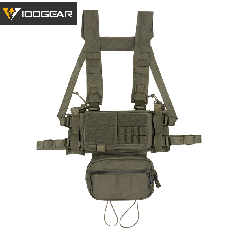 IDOGEAR MK3 Tactical Chest Rig Modular Lightweight Training Vest