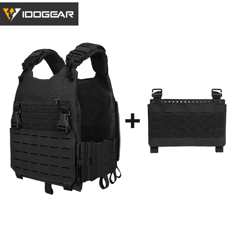 IDOGEAR LSR 500D Tactical Vest With SS Style Front Panel 3318-2Pack