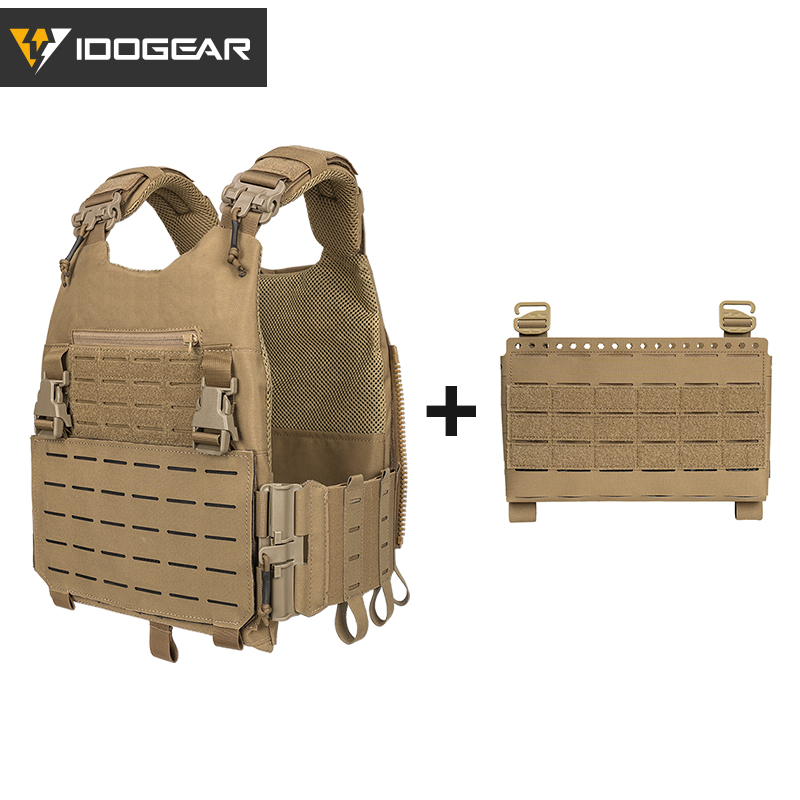 IDOGEAR LSR 500D Tactical Vest With SS Style Front Panel 3318-2Pack