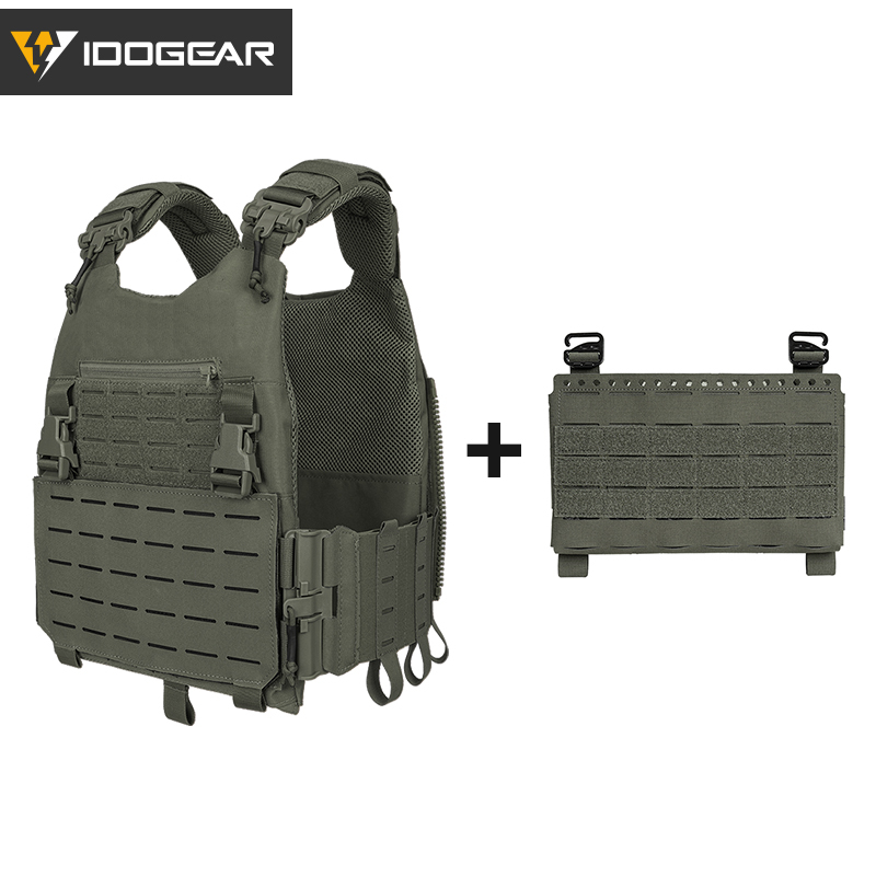 IDOGEAR LSR 500D Tactical Vest With SS Style Front Panel 3318-2Pack